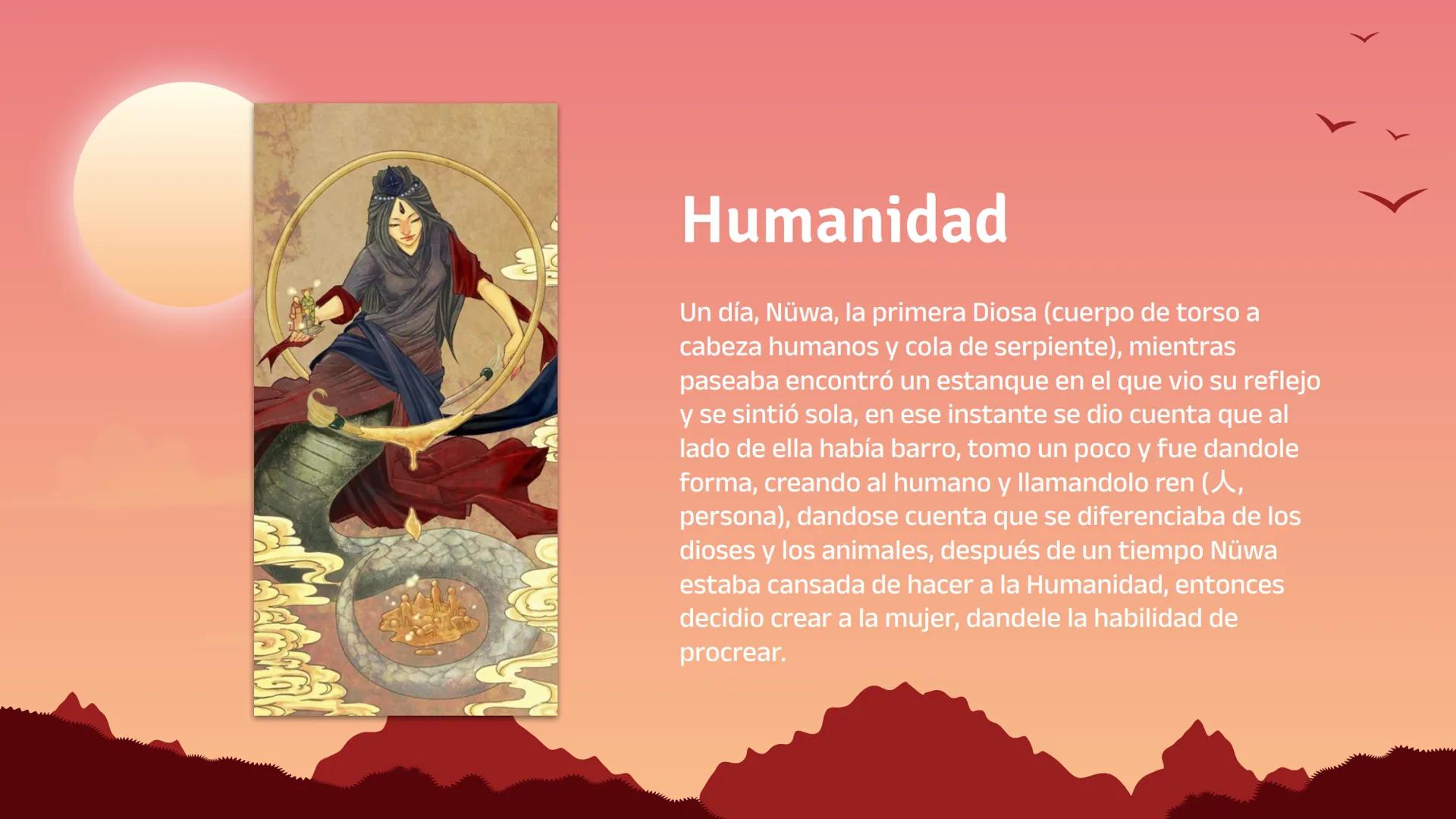 Religion
china Introduccion
En un principio, no había tiempo, ni nada y las tinieblas y el caos
conformaban un huevo del cual nacio Pan Gu,