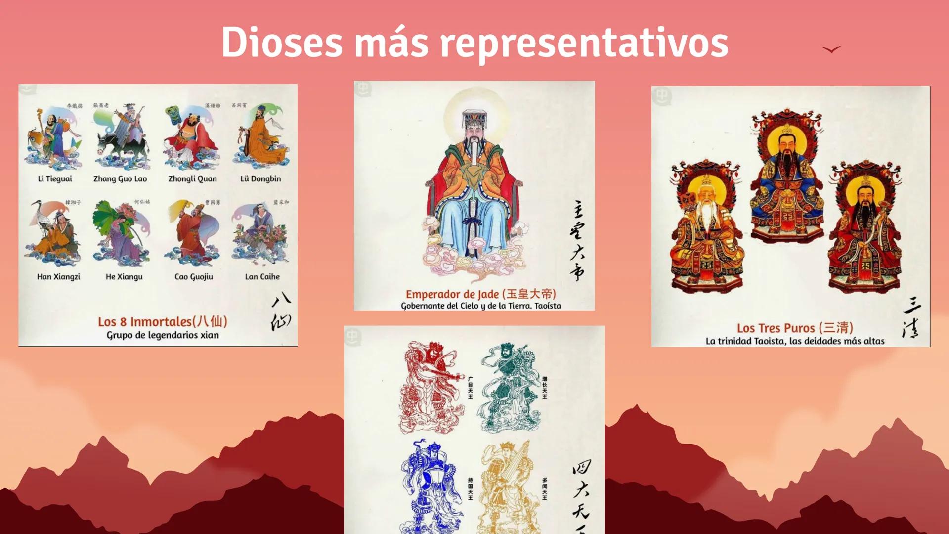 Religion
china Introduccion
En un principio, no había tiempo, ni nada y las tinieblas y el caos
conformaban un huevo del cual nacio Pan Gu,