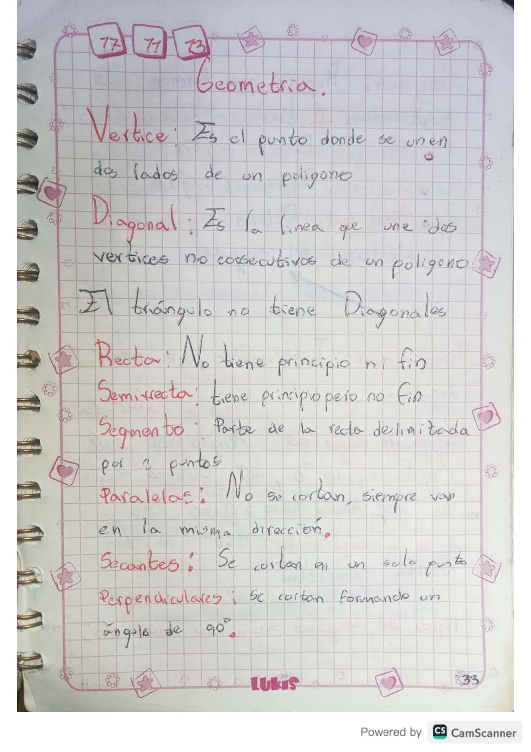 Conceptos de geometría