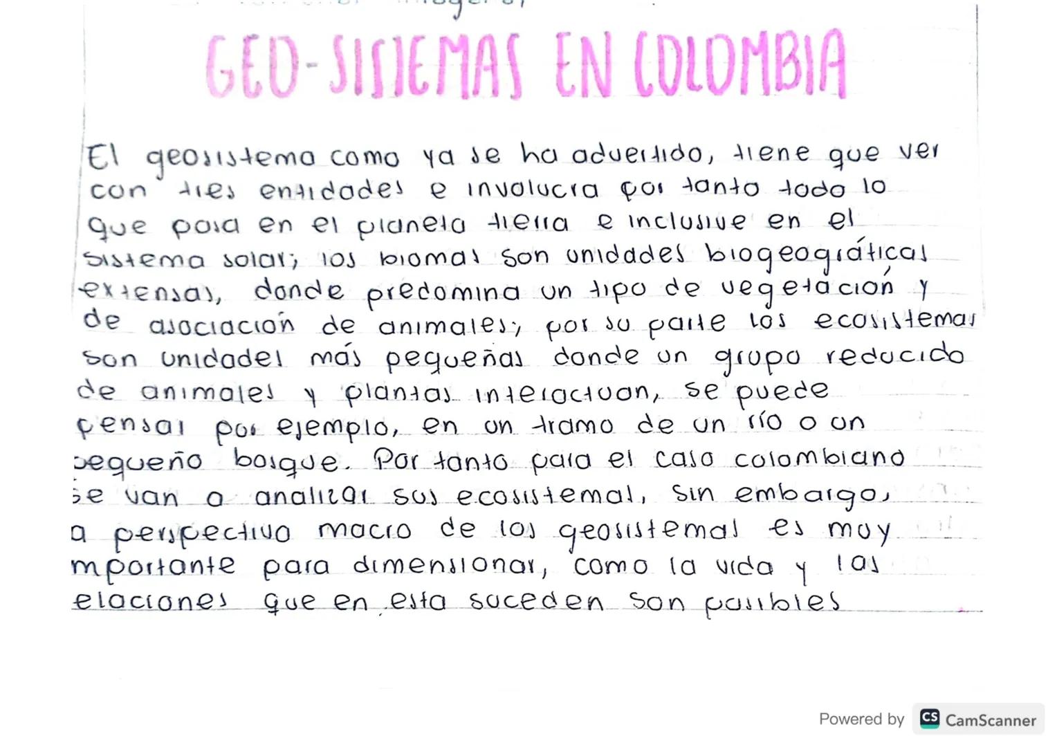 # GED-SISTEMAS EN COLOMBIA
El geosistema como ya se ha aduertido, tiene que ver
con tres entidades e involucra por tanto todo lo
que para e
