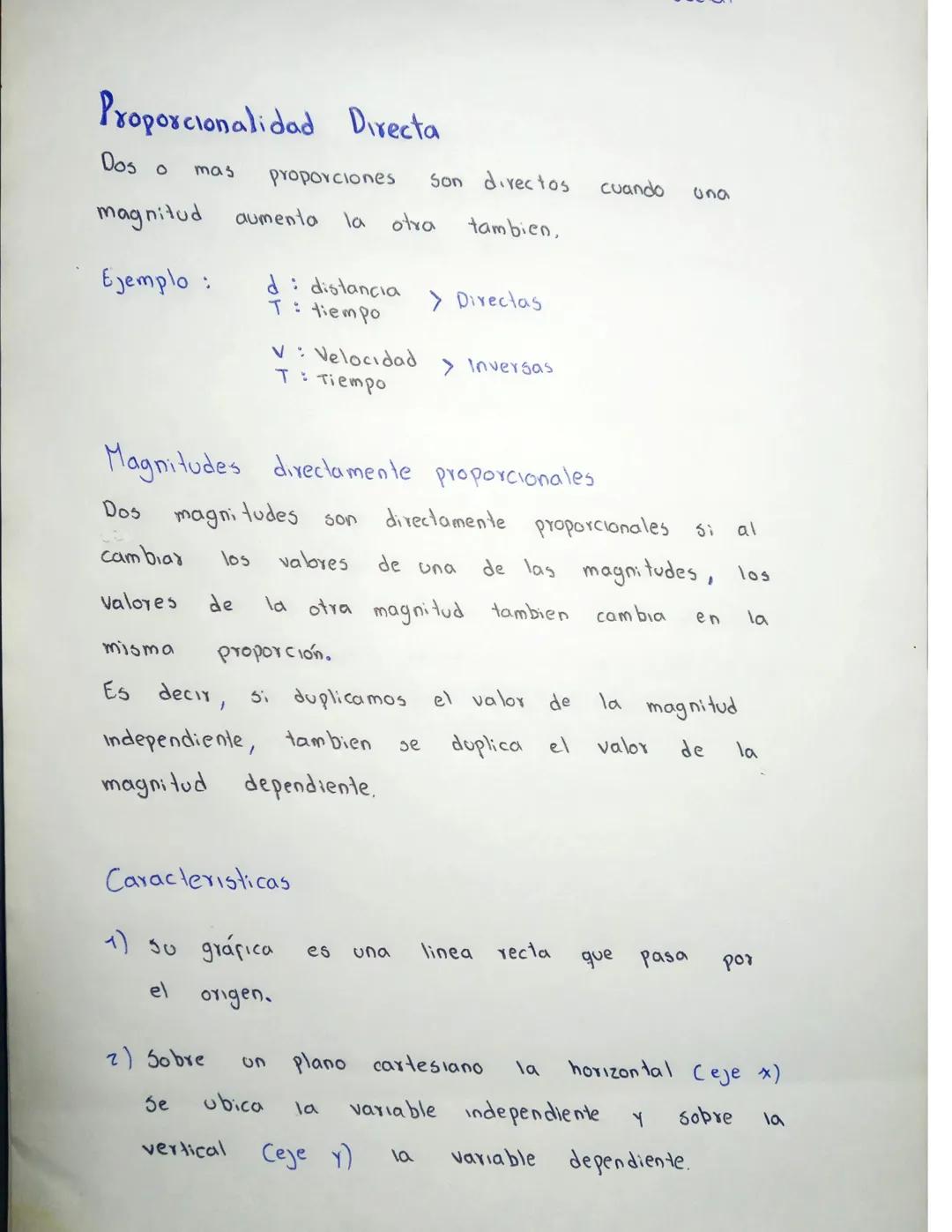 Proporcionalidad Directa
Dos o mas Proporciones
Son directos
cuando
სი
magnitud
aumenta
la otra
tambien,
Ejemplo:
d: distancia
> Directas
T: