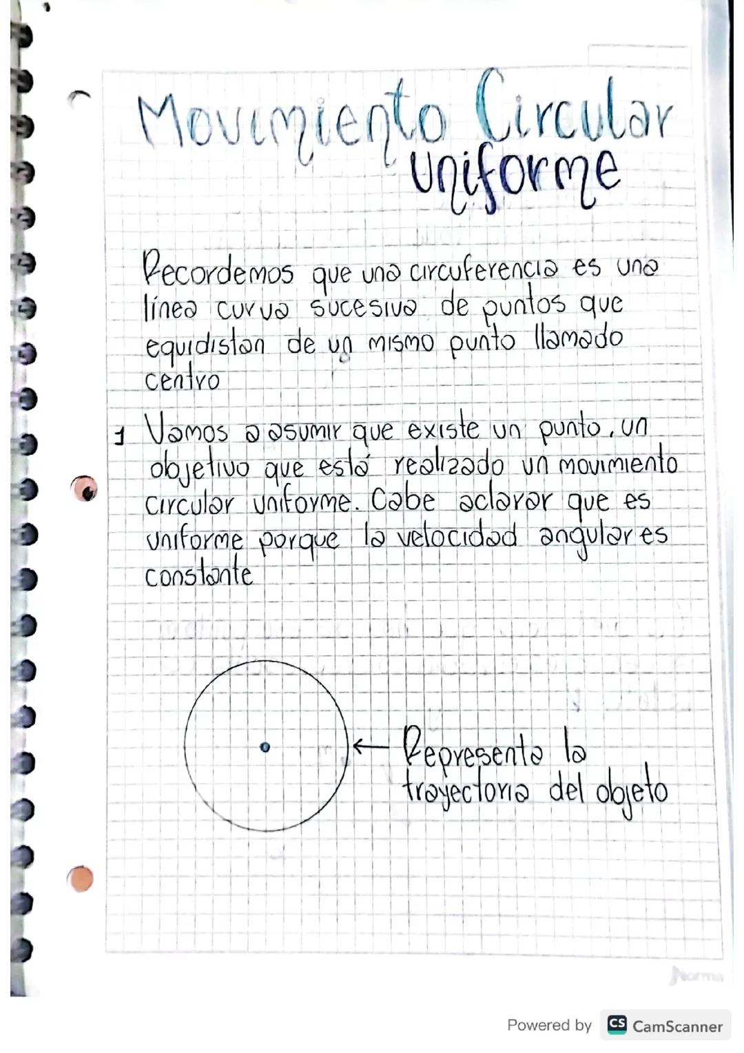 Movimiento Circular Uniforme: Conceptos y Formulas Clave