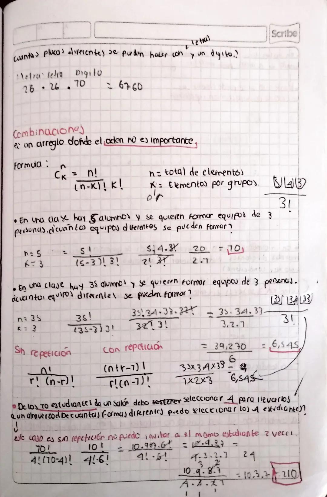 Cuantas plukas diverente) se pueden hacer con
Tetra)
Scribe
2
Y
un digito.?
Metra leto Digitu
26
•
26
70
26760
Combinacionej
& on arreglo do