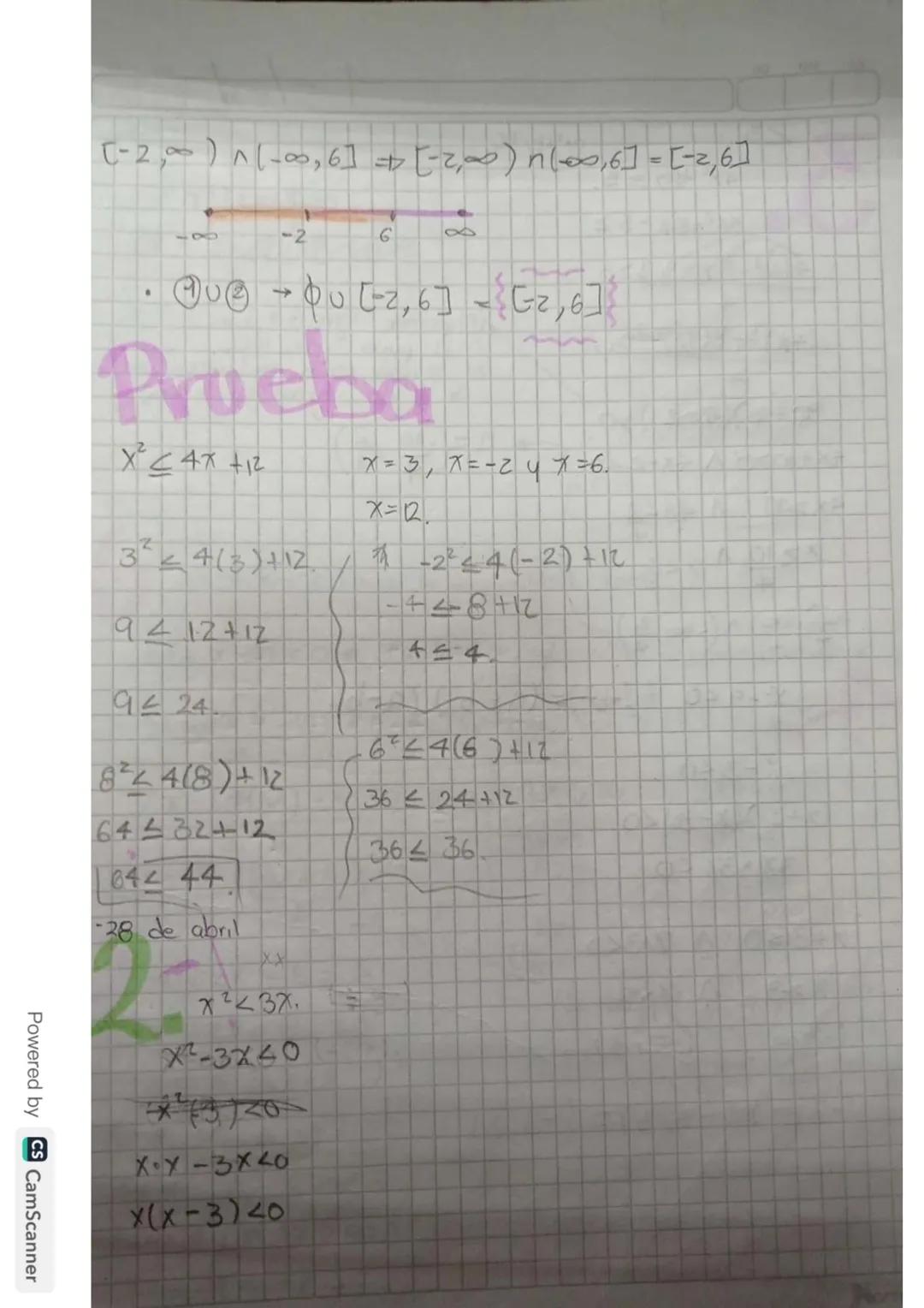 25 de abril
Solución de
143
Inecuación Cuadratica
• una inecuacion Cuadratico, es de la forma
Cen a
abyCER
9
a70
INSTITUTO TÉCNICO NUEVA FAM