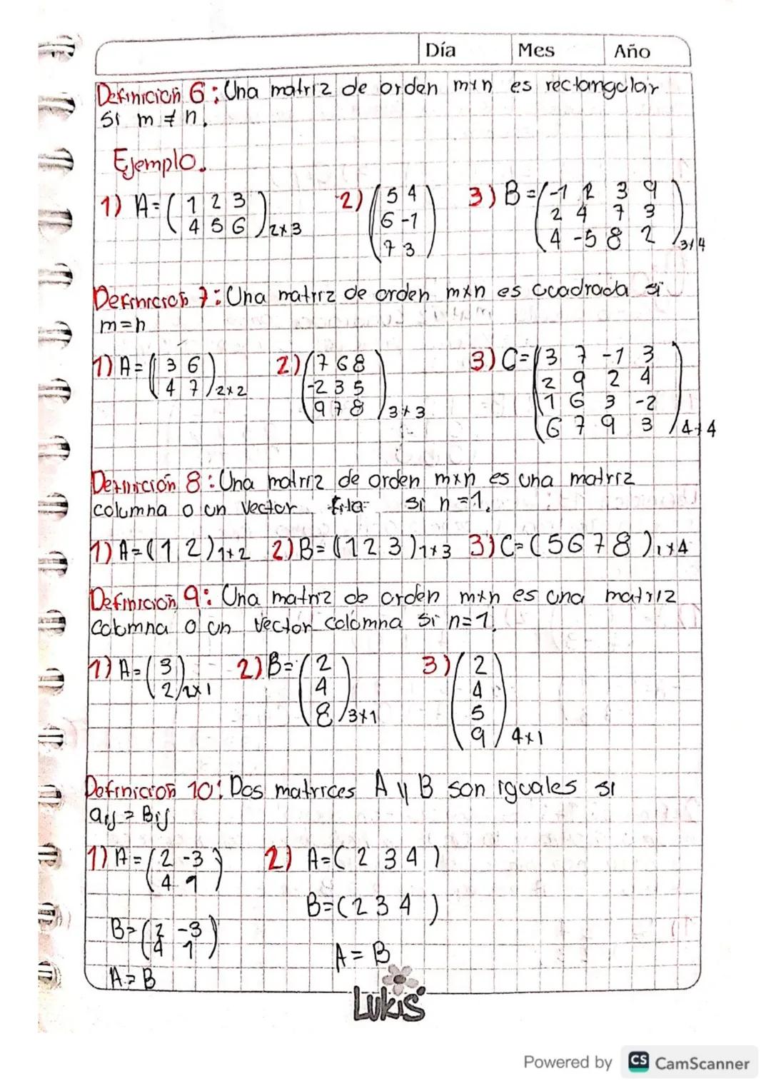 groman 7
23-39
2) $X_1 + 2X_2 - X_3 = 0$
$3X_1 - 3X_2 + 2X_3 = 0$
$-X_1 - 11X_2 + 6X_3 = 0$
Solución.
Día
Mes
Año
$
\begin{pmatrix}
1