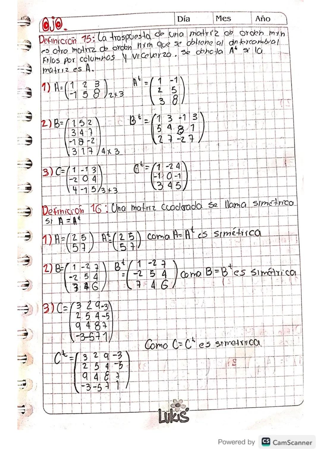 groman 7
23-39
2) $X_1 + 2X_2 - X_3 = 0$
$3X_1 - 3X_2 + 2X_3 = 0$
$-X_1 - 11X_2 + 6X_3 = 0$
Solución.
Día
Mes
Año
$
\begin{pmatrix}
1