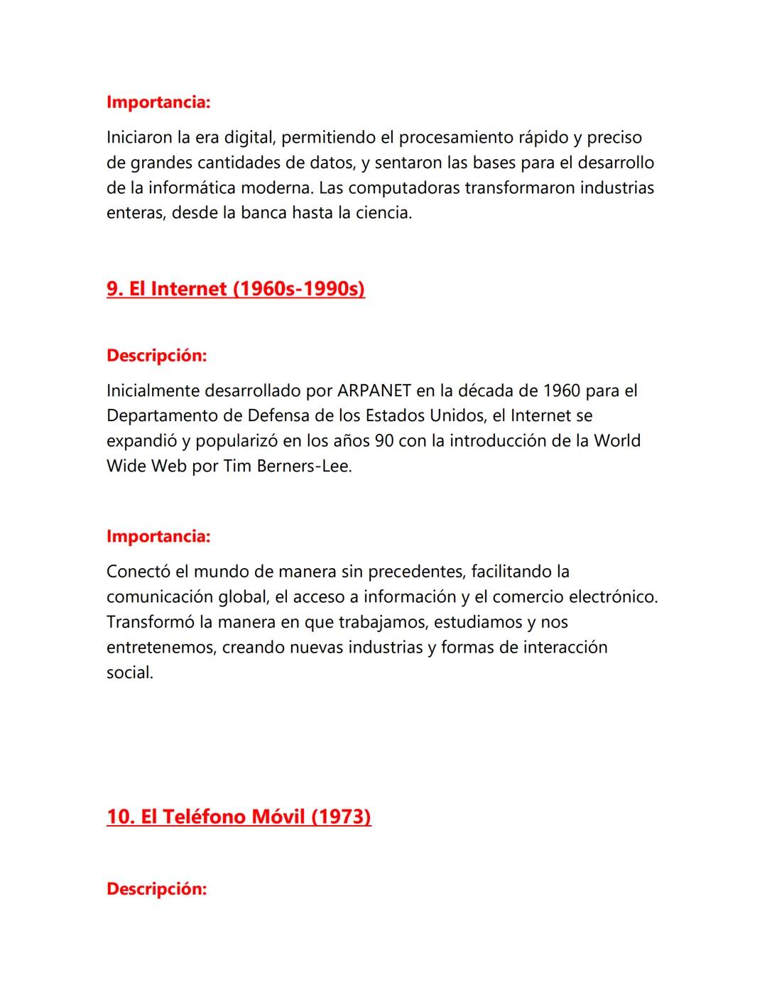 Evolución de los Artefactos Tecnológicos: Un
Viaje desde el Pasado hasta el Presente.
La evolución tecnológica es una historia fascinante qu