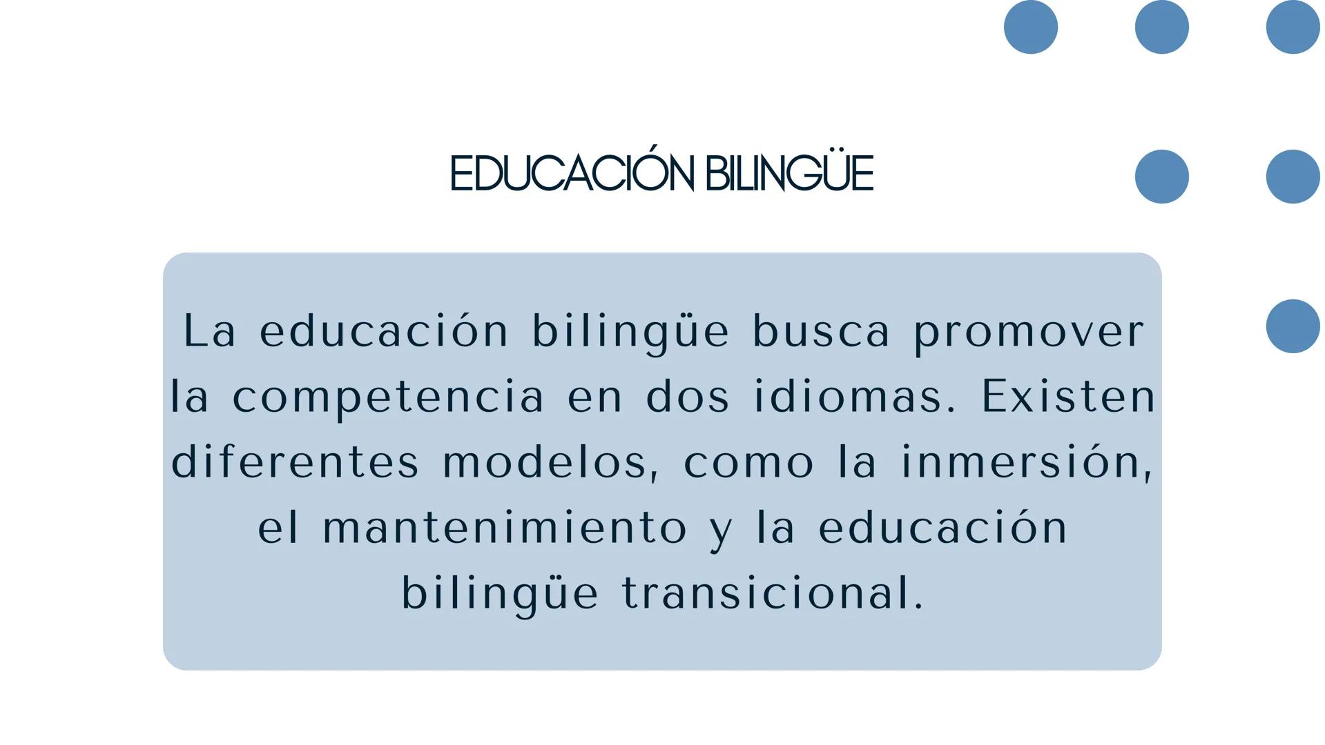 BILINGUISMO ¿QUÉ ES EL BILINGUISMO?
El bilingüismo se refiere a la
capacidad de una persona para usar
dos lenguas de manera efectiva. Es un