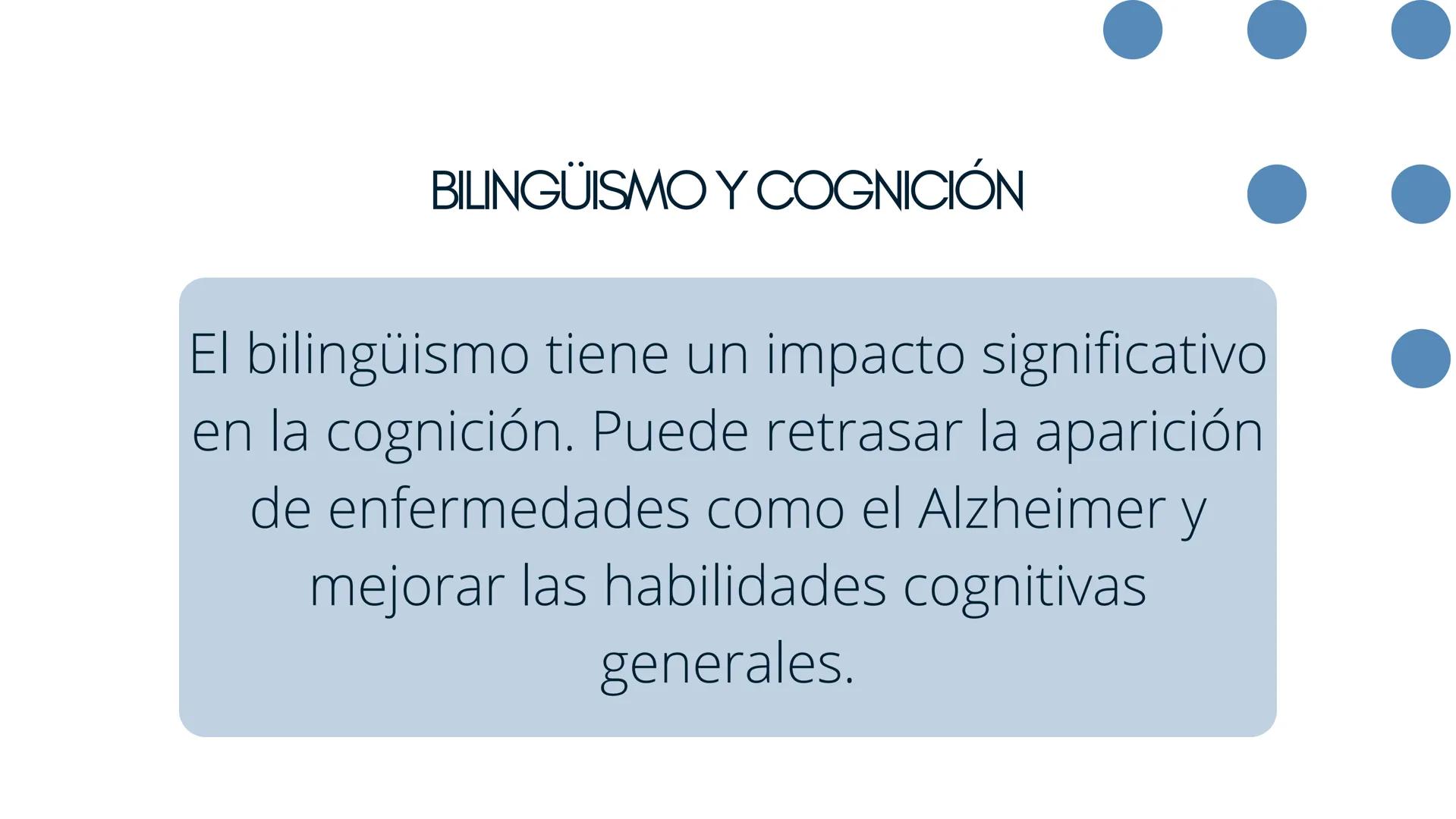 BILINGUISMO ¿QUÉ ES EL BILINGUISMO?
El bilingüismo se refiere a la
capacidad de una persona para usar
dos lenguas de manera efectiva. Es un