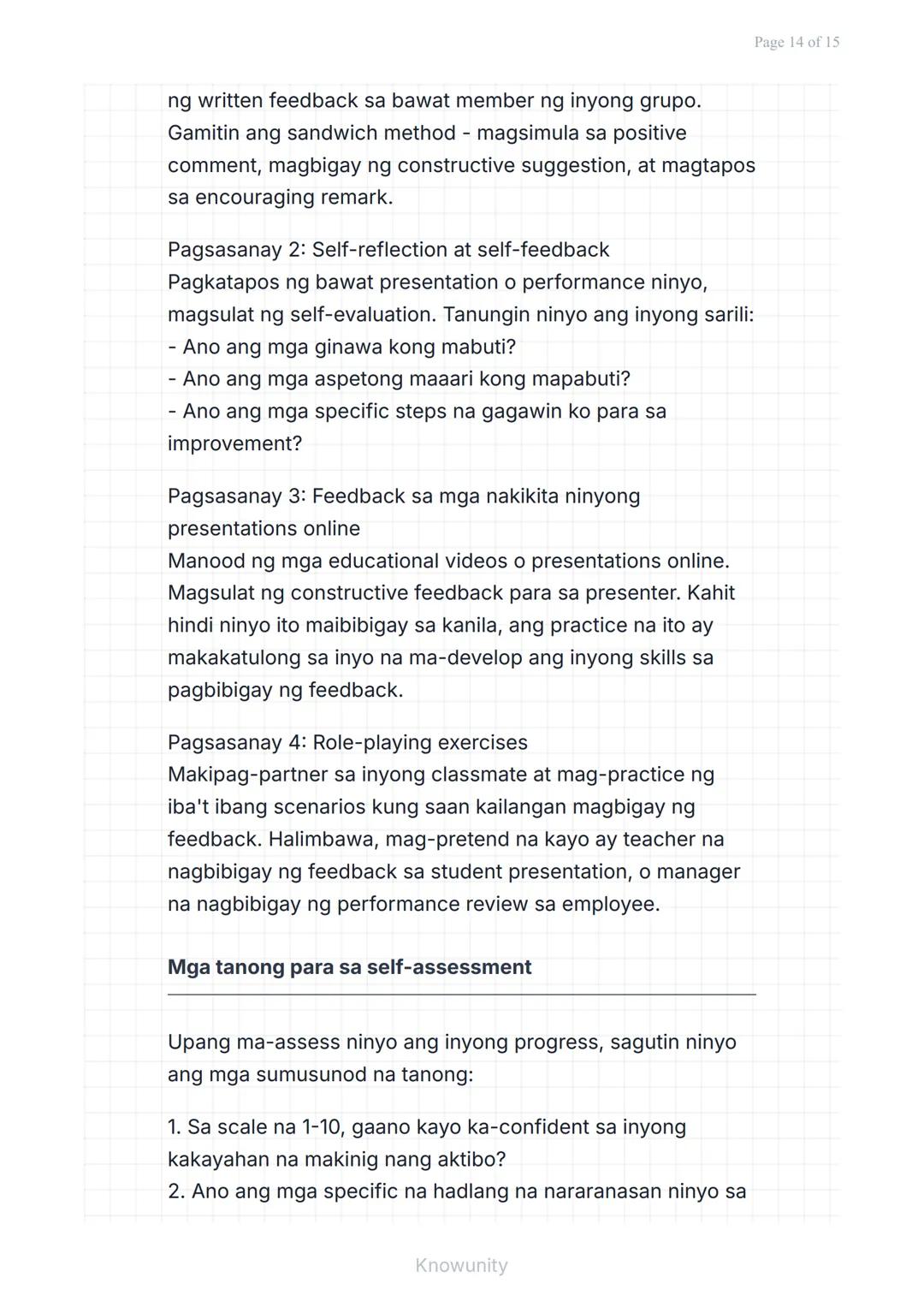 Pakikipagtalastasan at Pagpapahayag: Pakikinig at
Pagbibigay ng Feedback
Pag-aaral ng epektibong pakikinig at
pagbibigay ng feedback
Mga Lay
