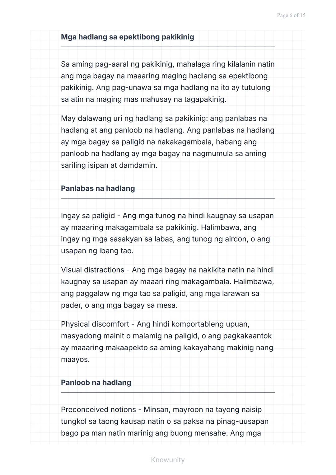 Pakikipagtalastasan at Pagpapahayag: Pakikinig at
Pagbibigay ng Feedback
Pag-aaral ng epektibong pakikinig at
pagbibigay ng feedback
Mga Lay