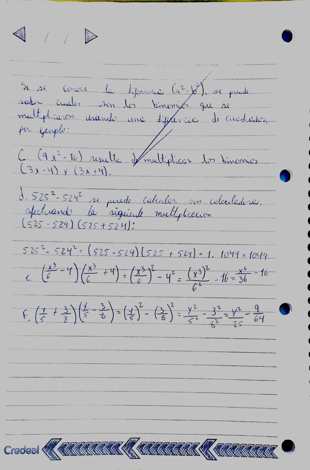 30/11/23
Malenolicos
de
Productos notables dy dos binomies
El products, notable de una suna por su
diferencia tambien se
conoce
cono product