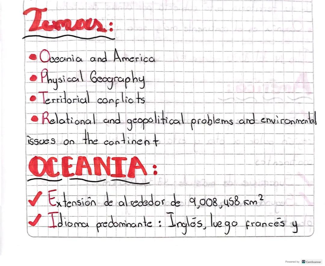 Oceanía - Generalidades