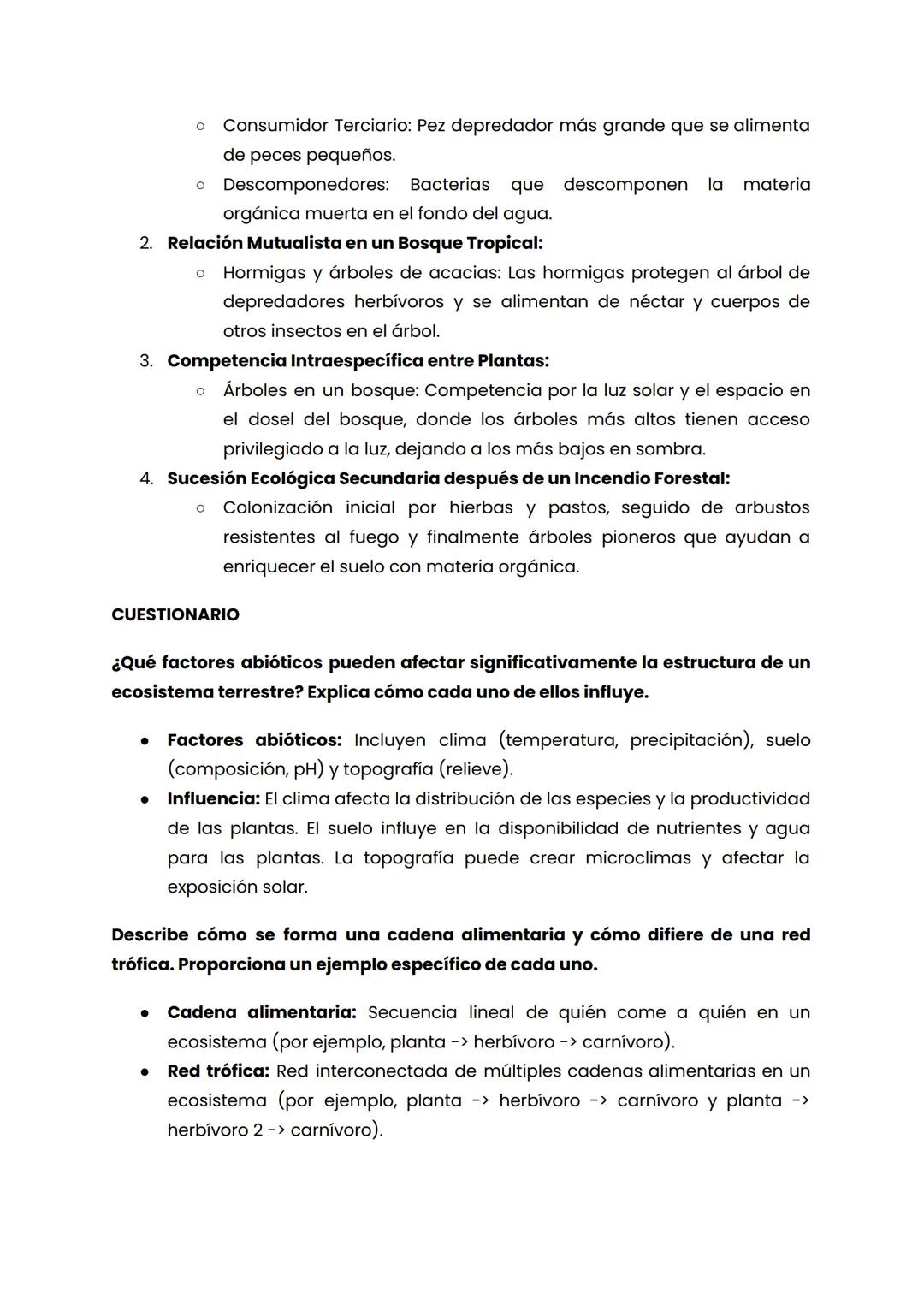 Ecosistemas: Componentes y Relaciones
Los ecosistemas son sistemas dinámicos y complejos donde interactúan
organismos vivos (bióticos) y fac