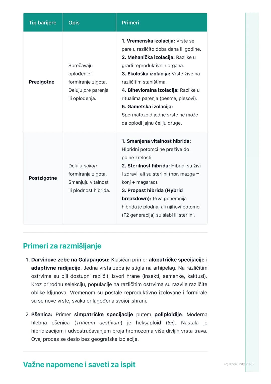 # Specijacija
## Šta je specijacija?
Specijacija je evolutivni proces nastanka novih bioloških vrsta iz već
postojećih. To je ključni meha