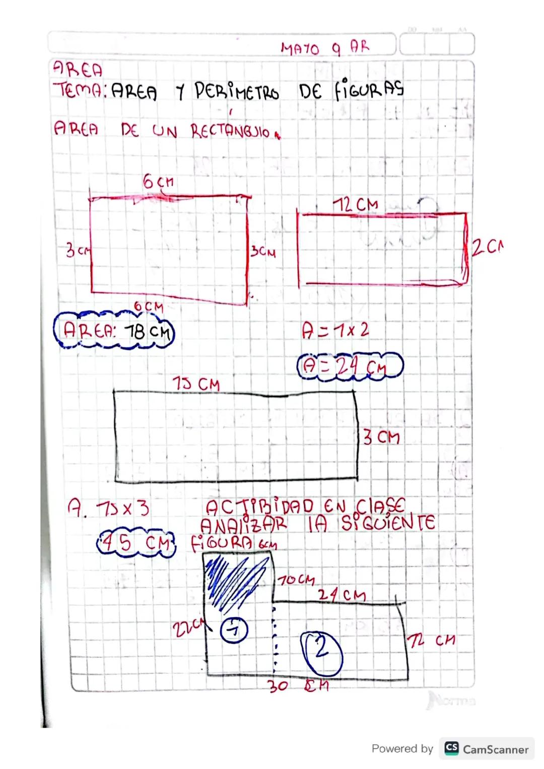 Área y perímetro de figuras