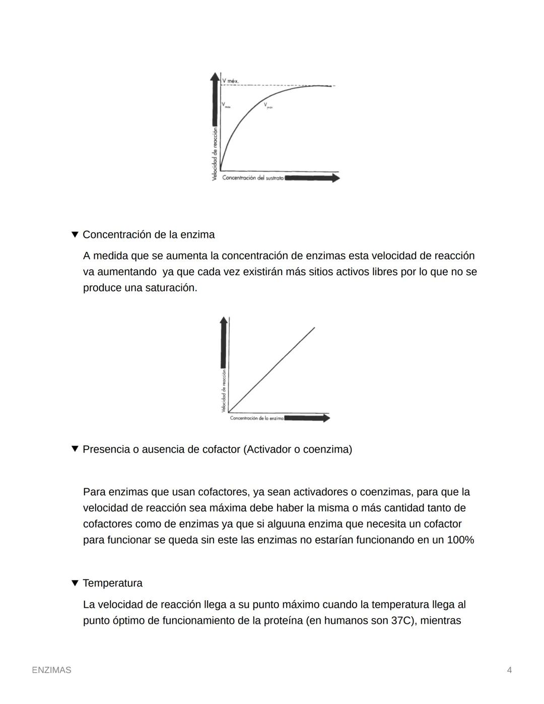 ENZIMAS
Cuanto menor sea la energía de activación, mayor será el número de moléculas que
tendrán energía suficiente para combinarse y formar