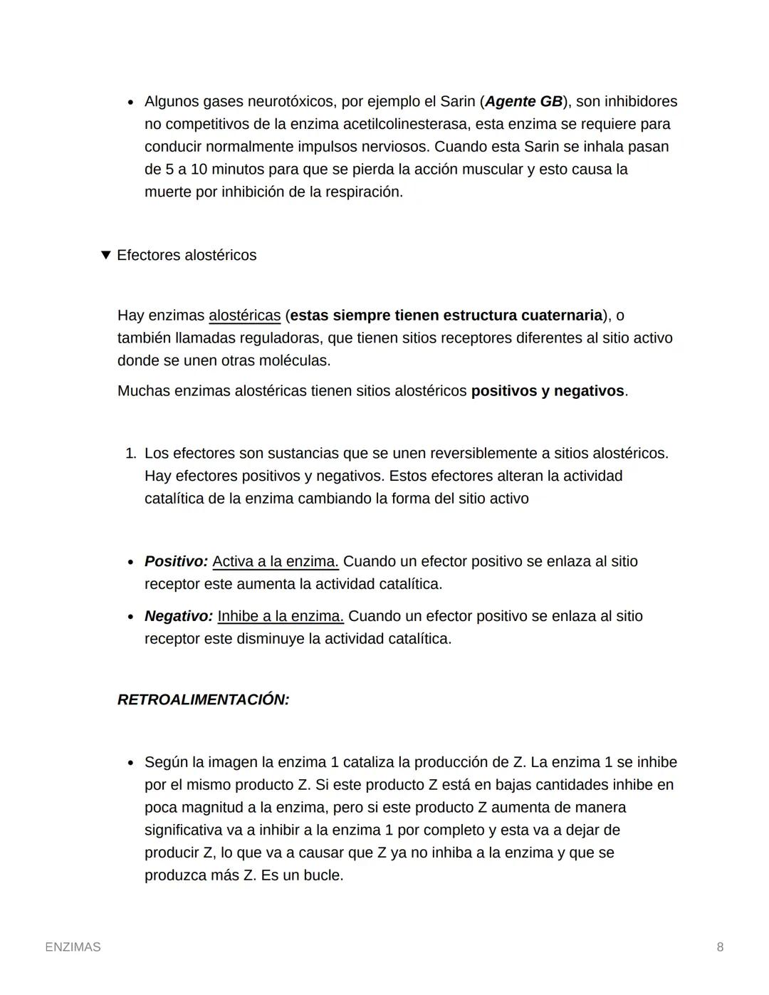 ENZIMAS
Cuanto menor sea la energía de activación, mayor será el número de moléculas que
tendrán energía suficiente para combinarse y formar