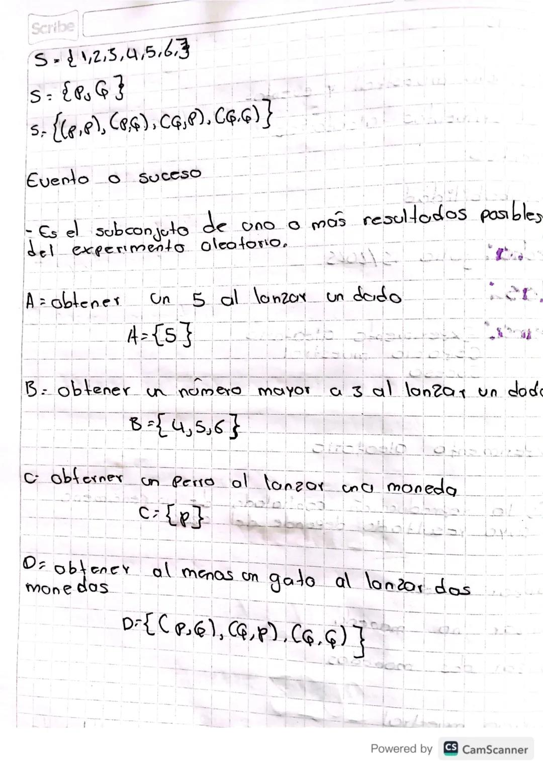 Tema. Experimento aleatorio
Espacio muestral.
Suceso
Experimento
aleatorio
- Es la reproducción controlada de un fenómeno.
y cuyo resultado