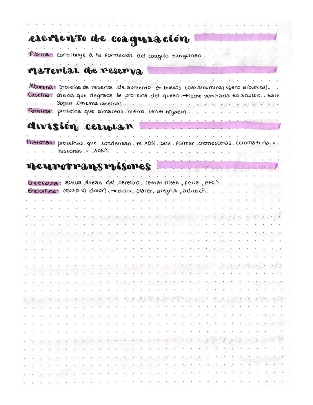 # Proteínas
y sus funciones
## estructurales
Colágeno: se encarga de. unir los tejidos conectivos. Actúa.como elemento.de.sostén.
Elastina: