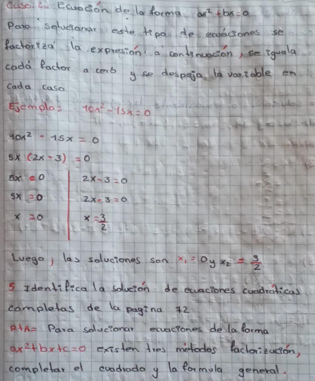 2 Definir ecuación Cuadratica pag 70 santillana 9
RIA= Porque la variable x esta elevada al cuadrado
Ejemplo
6×3-7x-30
Esta tambien recibe e