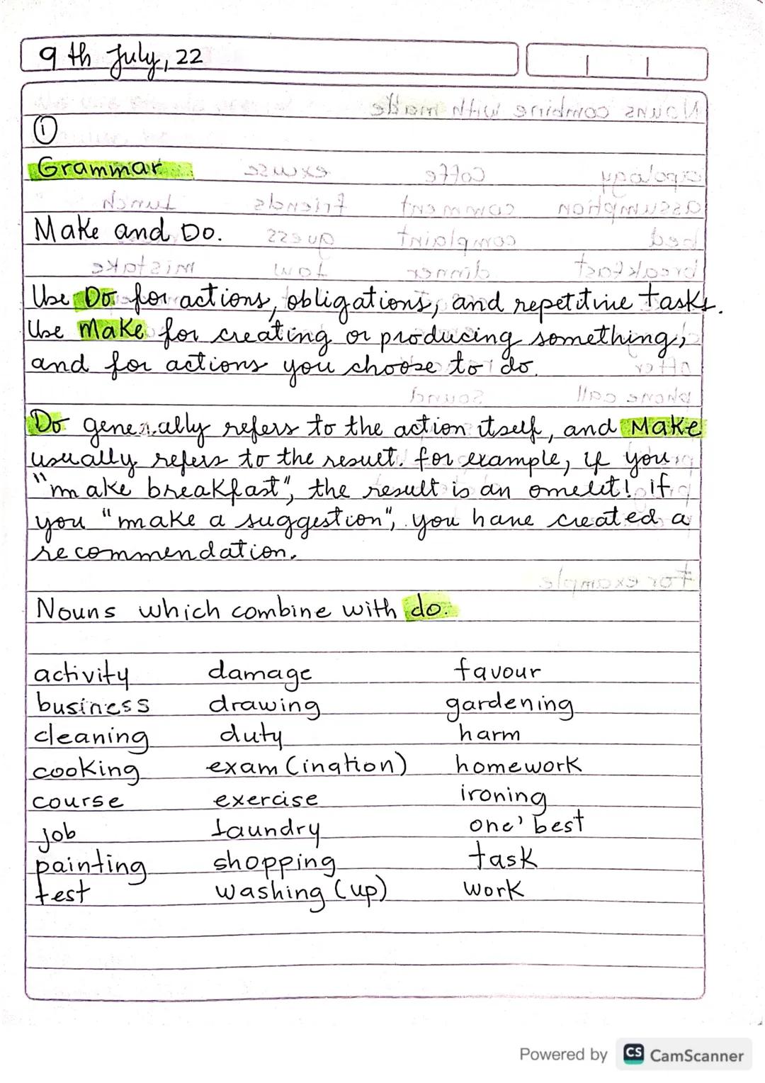 9th July, 22
О
Grammar
Nomul
32WXS
ebraht
Make and Do.
225 Up
up
Xptain
wot
shem Nhu snidm 2NNOV
57700
tNiolquras
mmb
upaloques
bed
foxxoord