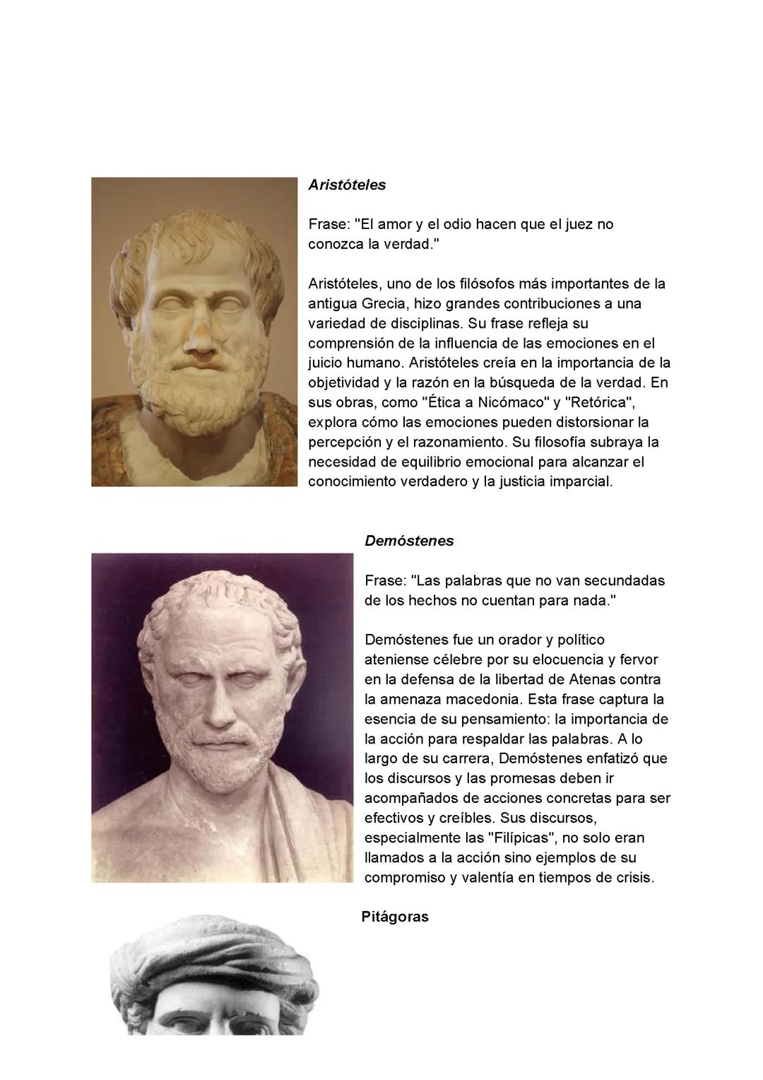 Reseña de filósofos griegos