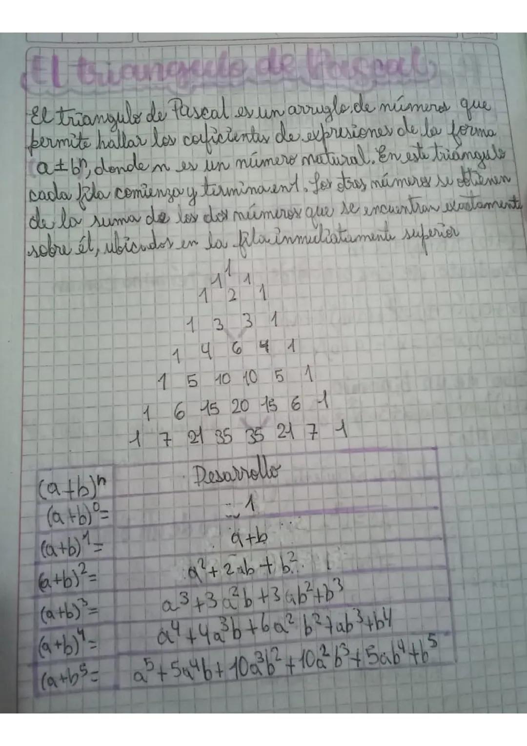 El triangulo de pascal