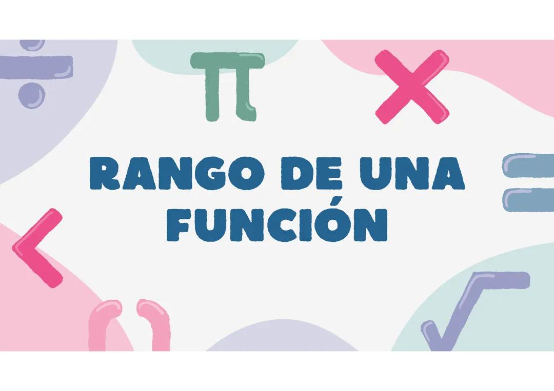 Rango de una función