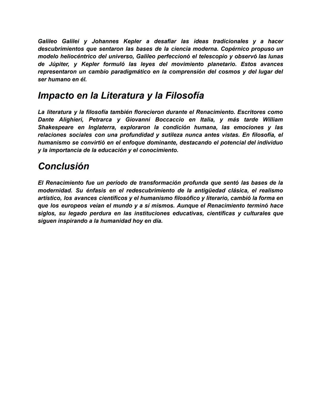 Un Renacer Cultural y Científico
El Renacimiento, un período histórico que abarca aproximadamente desde el siglo XIV
hasta el XVII, marcó un
