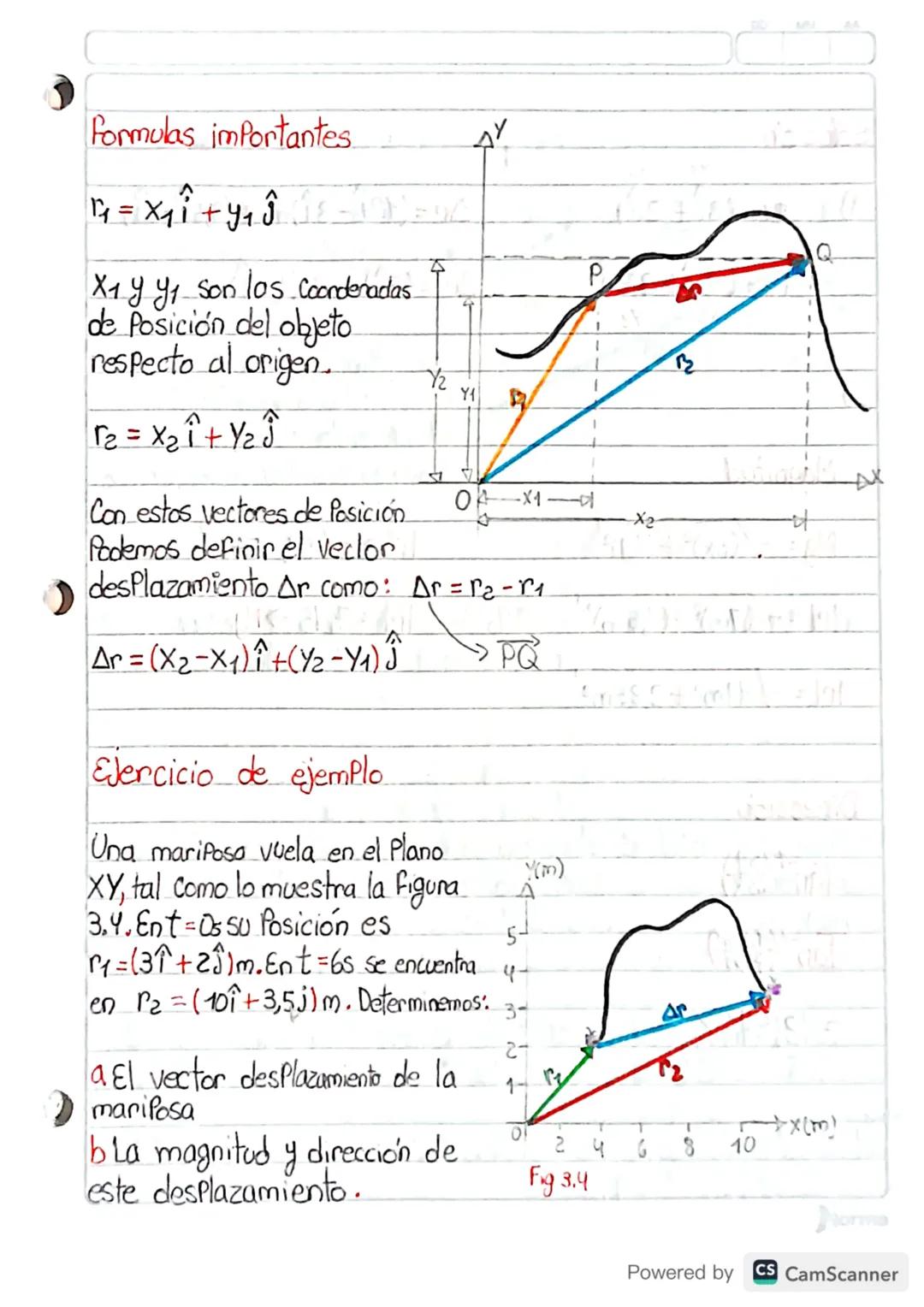(Vector Posicion, velocidad y aceleración
? 06 29
Vector Posición: Un Vector de Posición es aquello que
une el origen 0 con Cualquier Punto