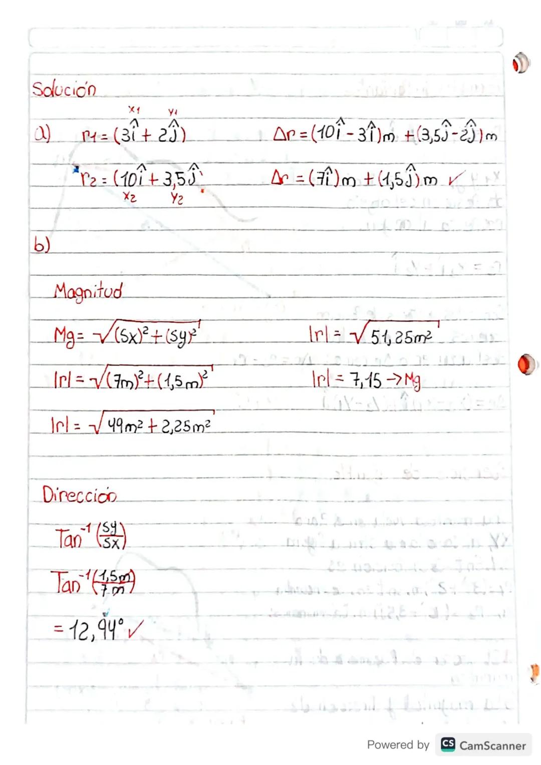 (Vector Posicion, velocidad y aceleración
? 06 29
Vector Posición: Un Vector de Posición es aquello que
une el origen 0 con Cualquier Punto
