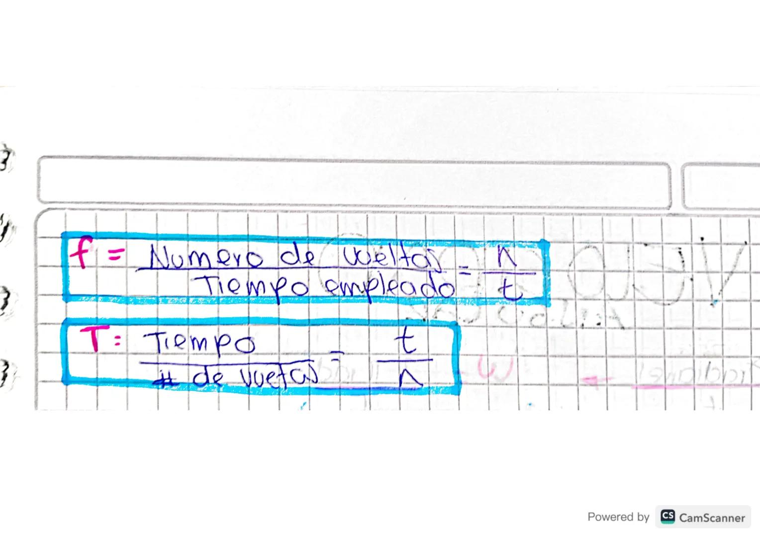 PERIODO Y
FRECUENCIA
PERIODO: se denota por medio de la letra
T (T mayuscula).
El Periodo es el tiempo que tarda una particula end
realizar