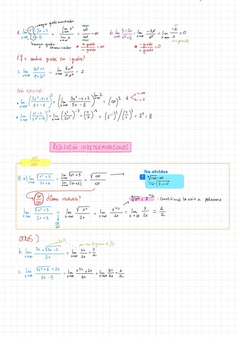 x (x-1)
lim
X+2+ (x-2)
lim
X-2-
x (x-1)
(x-2)
9. lim x+1
X-2 3x13
b. lim
=
15. Resuelve los siguientes limites
2x²+2x
X10 x²-3x
15 d. Im
x →