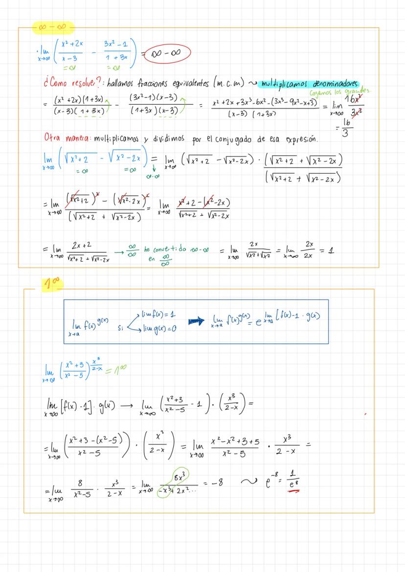 x (x-1)
lim
X+2+ (x-2)
lim
X-2-
x (x-1)
(x-2)
9. lim x+1
X-2 3x13
b. lim
=
15. Resuelve los siguientes limites
2x²+2x
X10 x²-3x
15 d. Im
x →