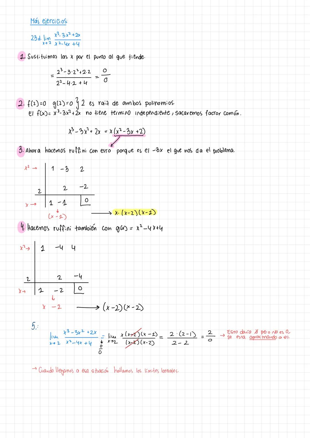 x (x-1)
lim
X+2+ (x-2)
lim
X-2-
x (x-1)
(x-2)
9. lim x+1
X-2 3x13
b. lim
=
15. Resuelve los siguientes limites
2x²+2x
X10 x²-3x
15 d. Im
x →