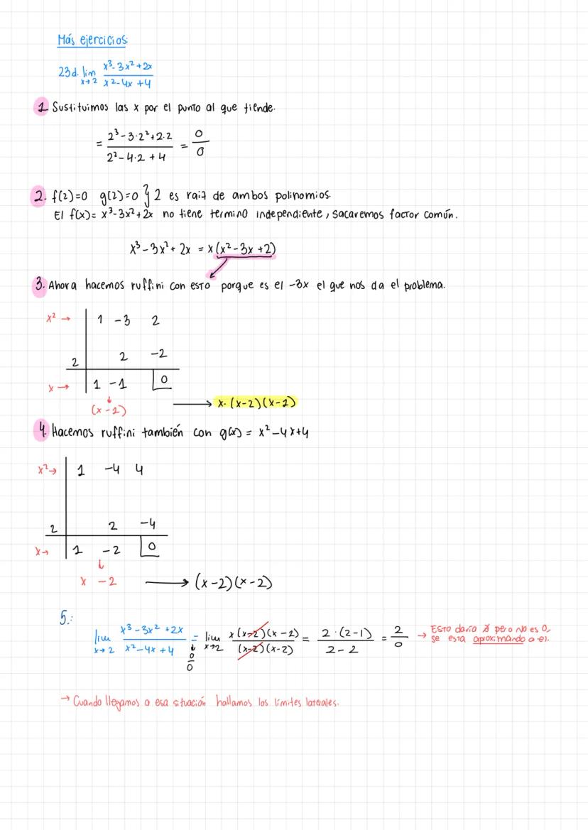 x (x-1)
lim
X+2+ (x-2)
lim
X-2-
x (x-1)
(x-2)
9. lim x+1
X-2 3x13
b. lim
=
15. Resuelve los siguientes limites
2x²+2x
X10 x²-3x
15 d. Im
x →