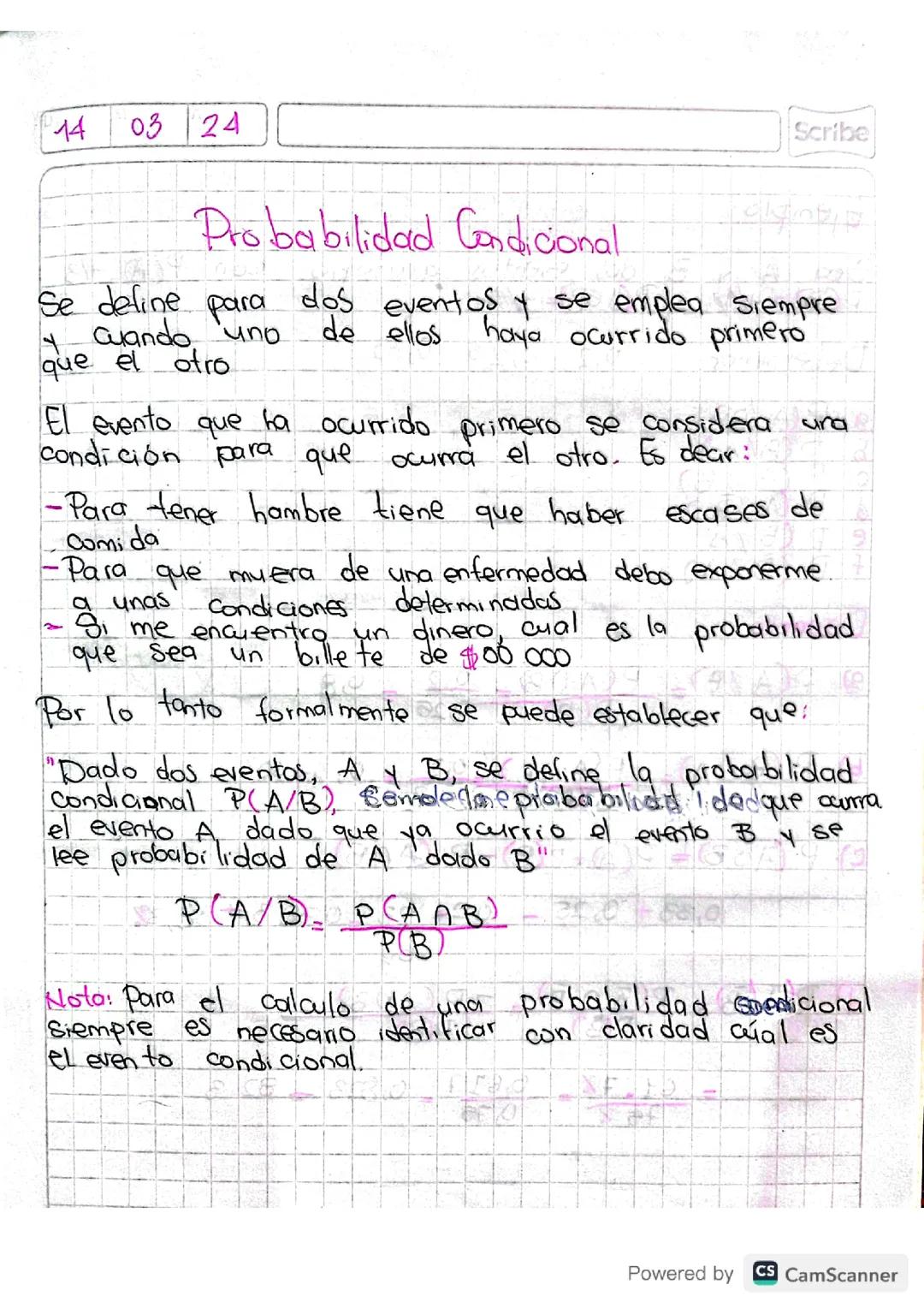 Probabilidad Condicional