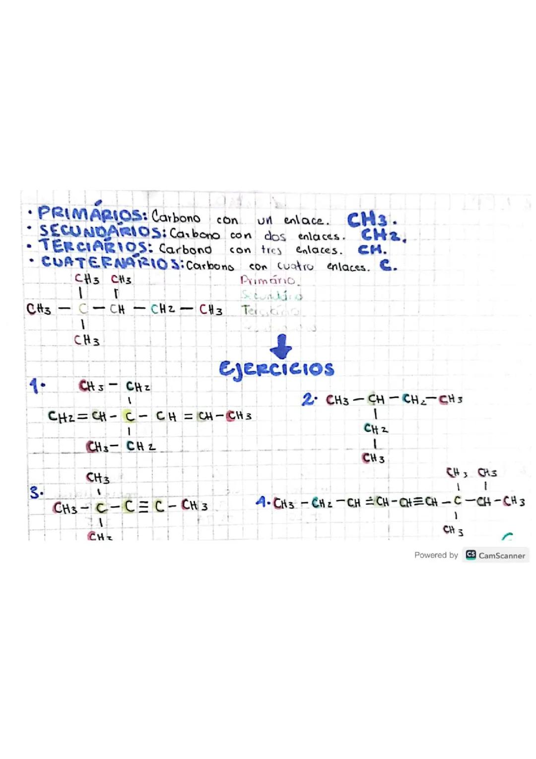 Clasificación de los Carbonos