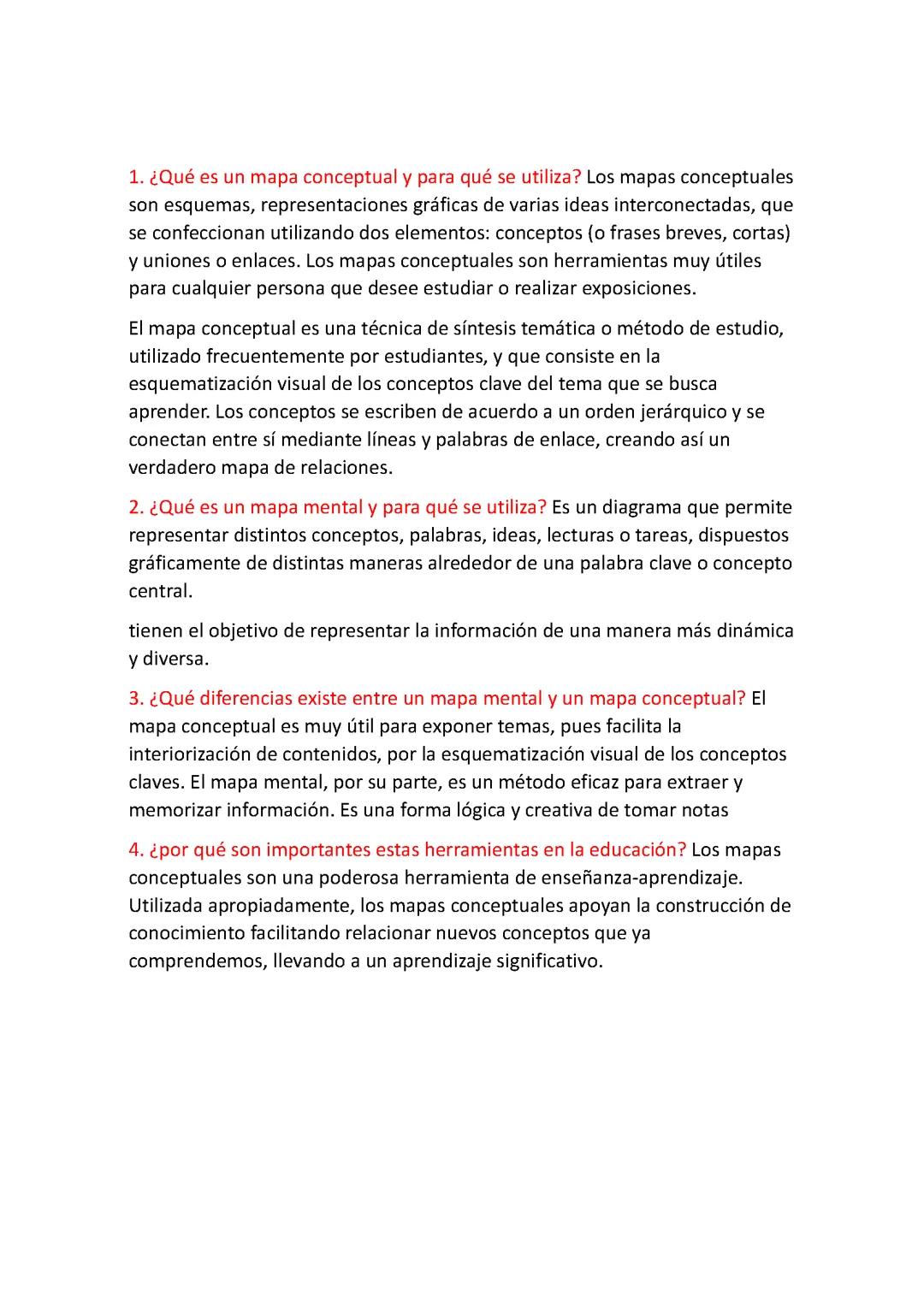 MAPA CONCEPTUAL Y MAPA MENTAL