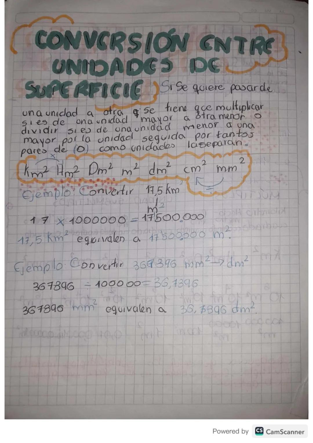 www
UNIDADES DE
La unidad fundamental
de la superficie es el
SUPER FICM
metro cuadrado (m²), que es la superficie de un
cuadrado
que
tiene u
