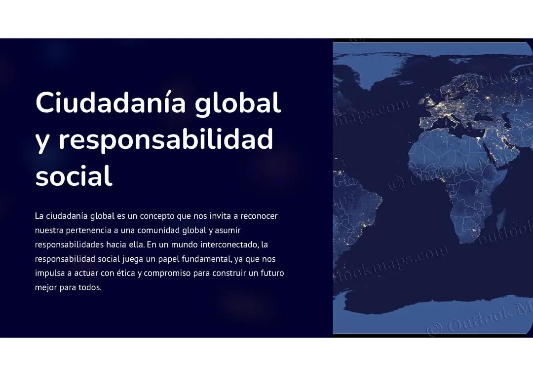 Ciudadanía global y responsabilidad social: