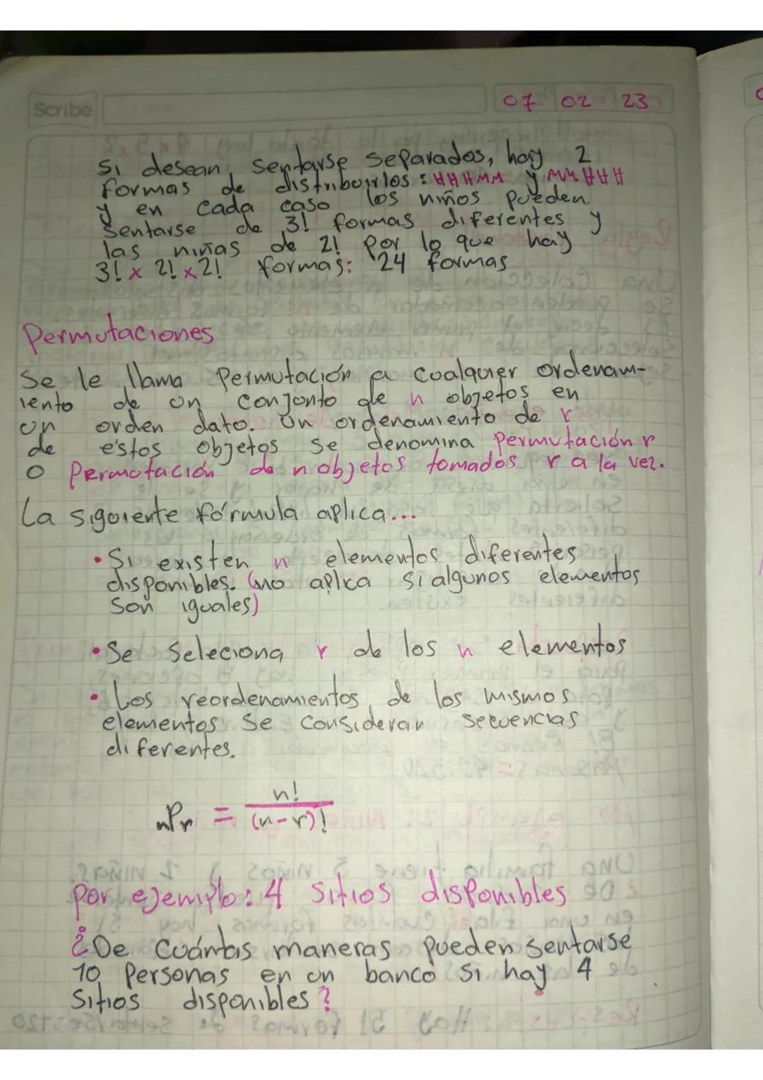 Scribe Tarea
07 02 23
Investigar tecnicas de conteo factorial.
Tecnicas de Conteo en probabilidad y
Son utilizadas en probabilidad
estadísti