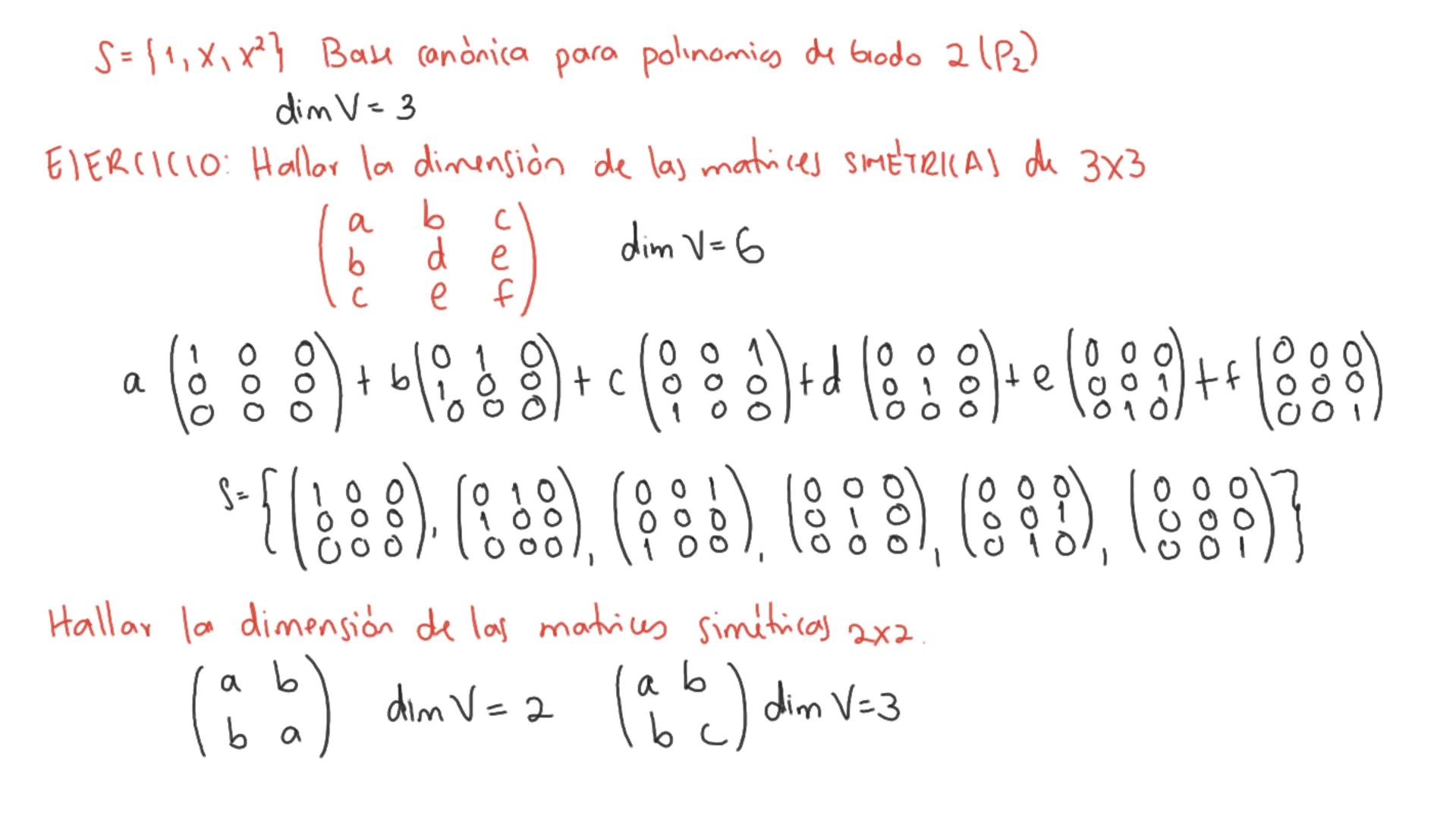 Generador: Sean V., Va.... Un elementos de V, entonces S= {V₁, V₂,... Un} generan a V, si para
cualquier elemento
en V, se cumple 2. V₁+22 V