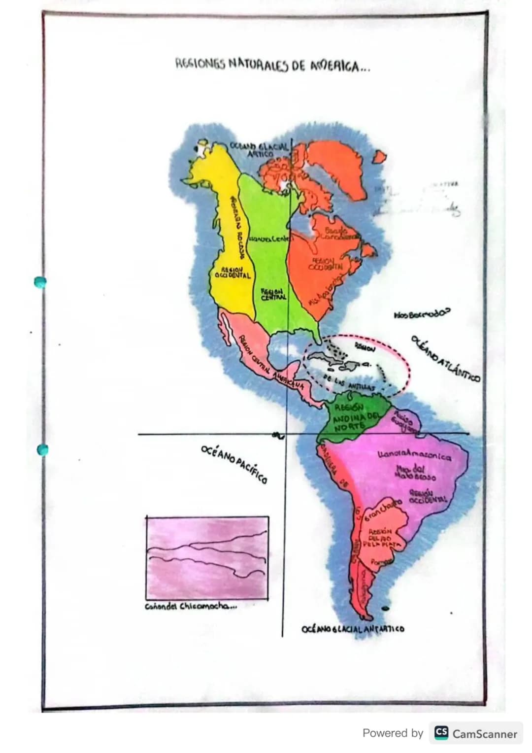 # REGIONES NATURALES DE COLOMBIA...
REGIÓN
INSULAR
San Andrés
Providencia
OCÉANO PACÍFICO
Malpelo
PACÍFICA
CARIBE
ANDINA
OCÉANO ATLÁN