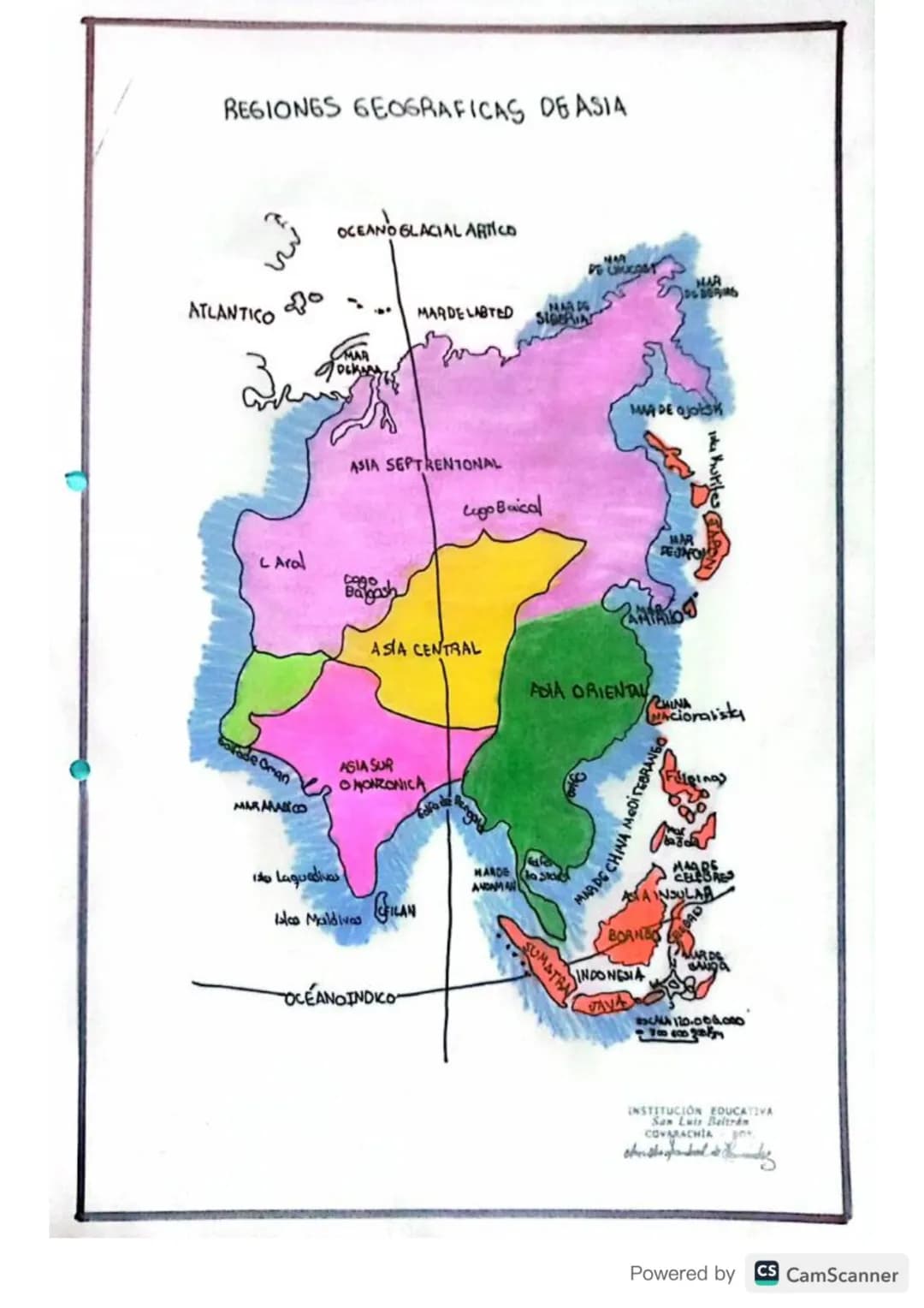 # REGIONES NATURALES DE COLOMBIA...
REGIÓN
INSULAR
San Andrés
Providencia
OCÉANO PACÍFICO
Malpelo
PACÍFICA
CARIBE
ANDINA
OCÉANO ATLÁN