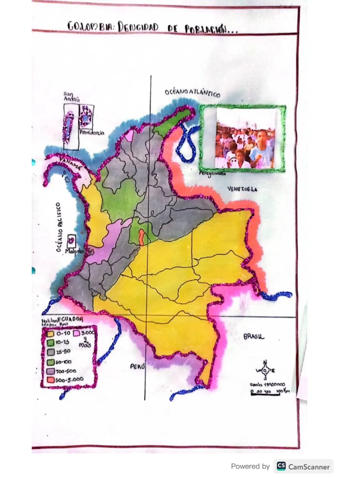 # REGIONES NATURALES DE COLOMBIA...
REGIÓN
INSULAR
San Andrés
Providencia
OCÉANO PACÍFICO
Malpelo
PACÍFICA
CARIBE
ANDINA
OCÉANO ATLÁN