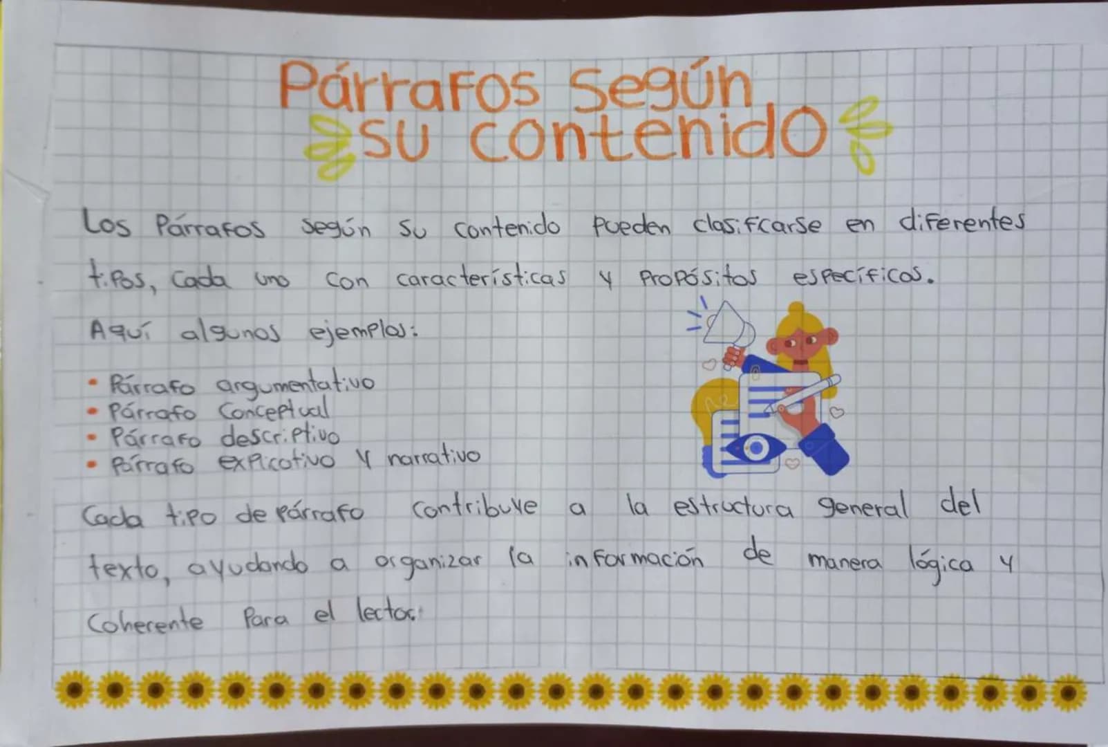 # Párrafos Según
## su contenido
Los Párrafos según su contenido pueden clasificarse en diferentes
tipos, cada uno con características y Pr