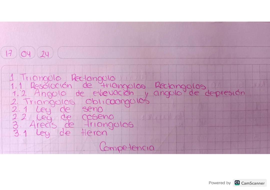 Triángulos rectangulos