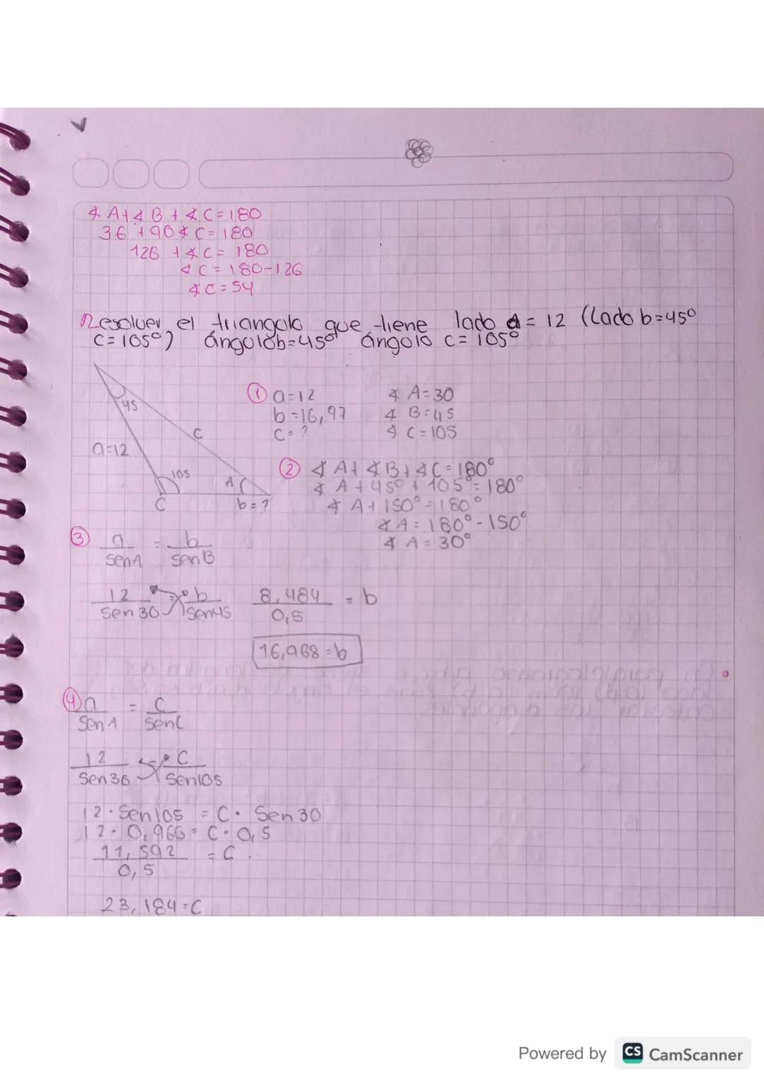17 04 24
1. Triangolo Rectangolo
1.1 Resoloción de triangolos Rectangolos
1.2 Angolo de elevación y angolo de depresión
2. Triangolos oblico